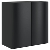 vidaXL Väggmonterat skåp Svart 59 x 31 x 60 cm Konstruerat trä