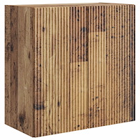 vidaXL Väggmonterat skåp Gammalt trä 59 x 31 x 60 cm Konstruerat trä