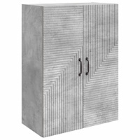 vidaXL Väggmonterat skåp Betonggrå 66 x 34,5 x 90 cm Konstruerat trä