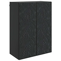 vidaXL Väggmonterat skåp Svart 66 x 34,5 x 90 cm Konstruerat trä
