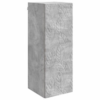 vidaXL Väggmonterat skåp Betonggrå 33 x 34,5 x 90 cm Konstruerat trä