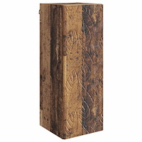 vidaXL Väggmonterat skåp Gammalt trä 33 x 34,5 x 90 cm Konstruerat trä