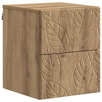 vidaXL Väggmonterat Sängbord Artisan-ek 34,5 x 33 x 40 cm