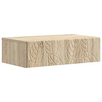 vidaXL Väggmonterad sidobord Sonoma-ek 87,5 x 34,5 x 17 cm