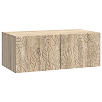 vidaXL Väggmonterad TV-bänk 78,5 x 41 x 30 cm Sonoma-ek