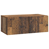 vidaXL Väggmonterad TV-bänk 78,5 x 41 x 30 cm Gammalt trä