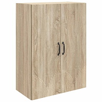 vidaXL Väggmonterat skåp Sonoma-ek 66 x 34,5 x 90 cm Konstruerat trä