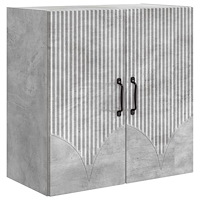 vidaXL Väggmonterat skåp Betonggrå 59 x 31 x 60 cm Konstruerat trä