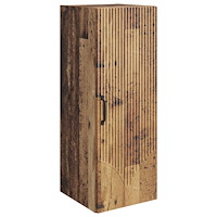 vidaXL Väggmonterat skåp Gammalt trä 33 x 34,5 x 90 cm Konstruerat trä