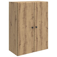 vidaXL Väggmonterat skåp Artisan-ek 66 x 34,5 x 90 cm Konstruerat trä
