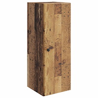 vidaXL Väggmonterat skåp Gammalt trä 33 x 34,5 x 90 cm Konstruerat trä