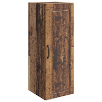 vidaXL Väggmonterat skåp Gammalt trä 33 x 34,5 x 90 cm Konstruerat trä