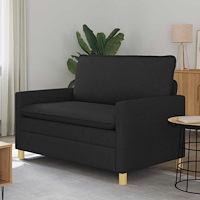 vidaXL Soffa Svart 126 x 81 x 87,5 cm Tyg
