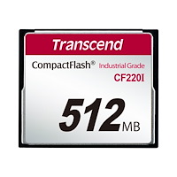 Transcend Information Transcend CF220I Industrial Temp - flash-minneskort - 512 MB - CompactFlash