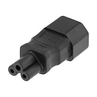 Deltaco DELTACO DEL-1011 - adapter för effektkontakt - IEC 60320 C5 till IEC 60320 C14