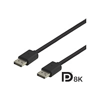 Deltaco DELTACO DP8K-1010 - DisplayPort-kabel - DisplayPort till DisplayPort - 1 m