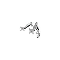 RaidSonic Technology ICY BOX IB-MS504-T monteringssats - justerbar arm - för 2 monitorer - svart, silver