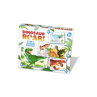 Paul Lamond Games DINOSAUR ROAR 4:1 PUZZLE (häftad, eng)
