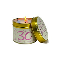 LILY FLAME CANDLES Happy Birthday 30 - Scented Tin Candle