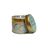 LILY FLAME CANDLES Happy Birthday 60 - Scented Tin Candle