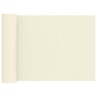 vidaXL Balkongskärm 180 x 800 cm Tyg med PU-beläggning Gräddvit