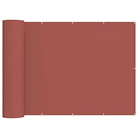 vidaXL Balkongskärm 200 x 200 cm Tyg med PU-beläggning Terracotta
