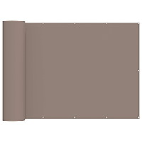 vidaXL Balkongskärm 180 x 800 cm Tyg med PU-beläggning Taupe