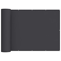 vidaXL Balkongskärm 200 x 700 cm Tyg med PU-beläggning Svart