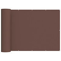 vidaXL Balkongskärm 200 x 200 cm Tyg med PU-beläggning Brun