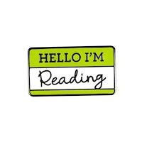 Pawprint Family Hello I'm Reading Pin Badge