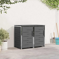 vidaXL Sopcontainerförvar Antracit 138 x 77,5 x 112,5 cm