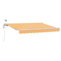 vidaXL Utdragbar markis Sand 300 x 250 cm Polyester