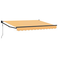 vidaXL Utdragbar markis Sand 3,5 x 2,5 m Polyester och metall
