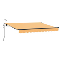 vidaXL Utdragbar markis Sand 450 × 300 cm Polyester