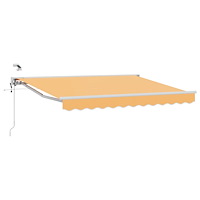 vidaXL Elektrisk Retraktabel Markis Sand 4,5 × 3,5 m