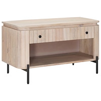 vidaXL Skobänk 85 x 37 x 48 cm Massivt mangoträ och konstruerat trä