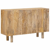 vidaXL Sideboard 100 x 30 x 65 cm Massivt mangoträ och konstruerat trä