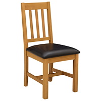 vidaXL Matstol VENLO 2 pcs Massivt Ekträ Svart 45 x 53 x 92 cm