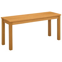 vidaXL Matbänk 95 x 32 x 45 cm Massivt Ekträ Naturlig