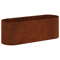 vidaXL Höjd Trädgårdsbädd Väderbeständig stål 120 x 40 x 40 cm