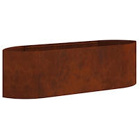 vidaXL Höjd Trädgårdsbädd Väderbeständig stål 140 x 40 x 40 cm Stål