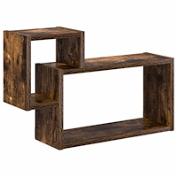 vidaXL Vägg hylla Väggmonterat Brun 55 x 15 x 35 cm Konstruerat trä
