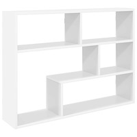 vidaXL Vägg hylla Väggmonterat Vit 95 x 20 x 69,5 cm Konstruerat trä