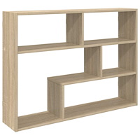 vidaXL Vägg hylla Väggmonterat Brun 95 x 20 x 69,5 cm Konstruerat trä