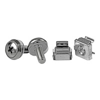 StarTech.com StarTech.com M5 Mounting Screws and Cage Nuts for Server Rack Cabinet - Pack of 50 Server Rack Screws (CABSCREWM5) - skr...