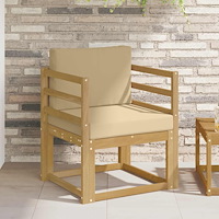 vidaXL 2 Stycke Utomhussoffset Polyester Vit och beige