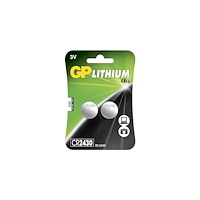 GP GP litiumbattericell CR2430, 3V, säkerhetsförsegling (2-pack...