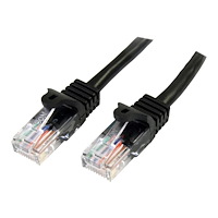 StarTech.com StarTech.com Cat5e patchkabel med hakfria RJ45-kontakter – 3 m, svart - patch-kabel - 3 m - svart