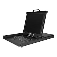 StarTech.com StarTech.com 8-ports rackmonterad KVM-konsol med 1,8 m kablar - Integrerad KVM-switch med 17-tums LCD-skärm - 1U LCD KVM...