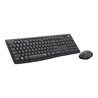 Logitech Logitech MK295 Silent - sats med tangentbord och mus - fransk - grafit Inmatningsenhet